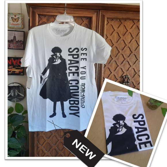 3/$15 COWBOY BEBOP 'See You Space Cowboy' Spike Graphic Anime T-Shirt - NEW! - Picture 1 of 14